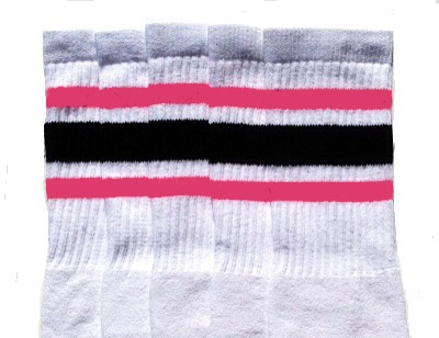 mid calf striped tube socks
