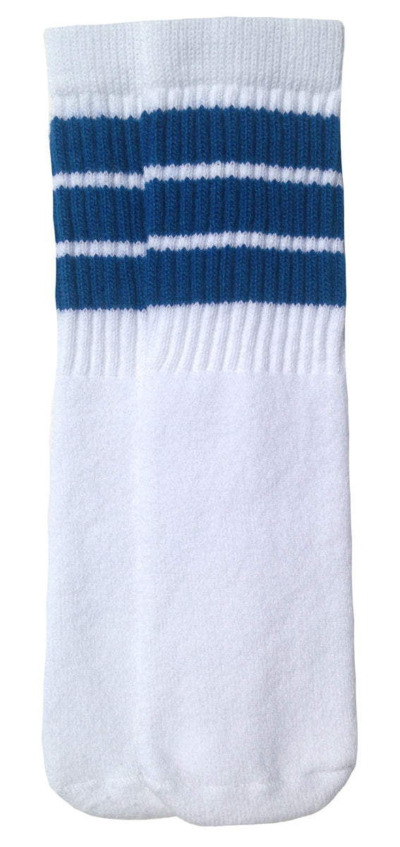 Kids socks with Royal Blue stripes