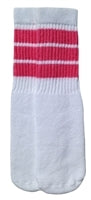 Kids socks with Baby Pink stripes