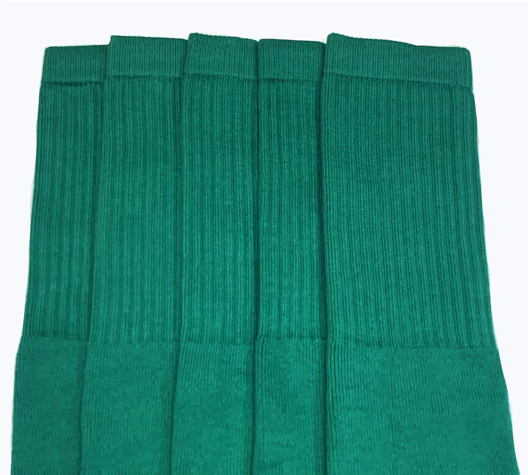 Mid calf SOLID TEAL tube socks