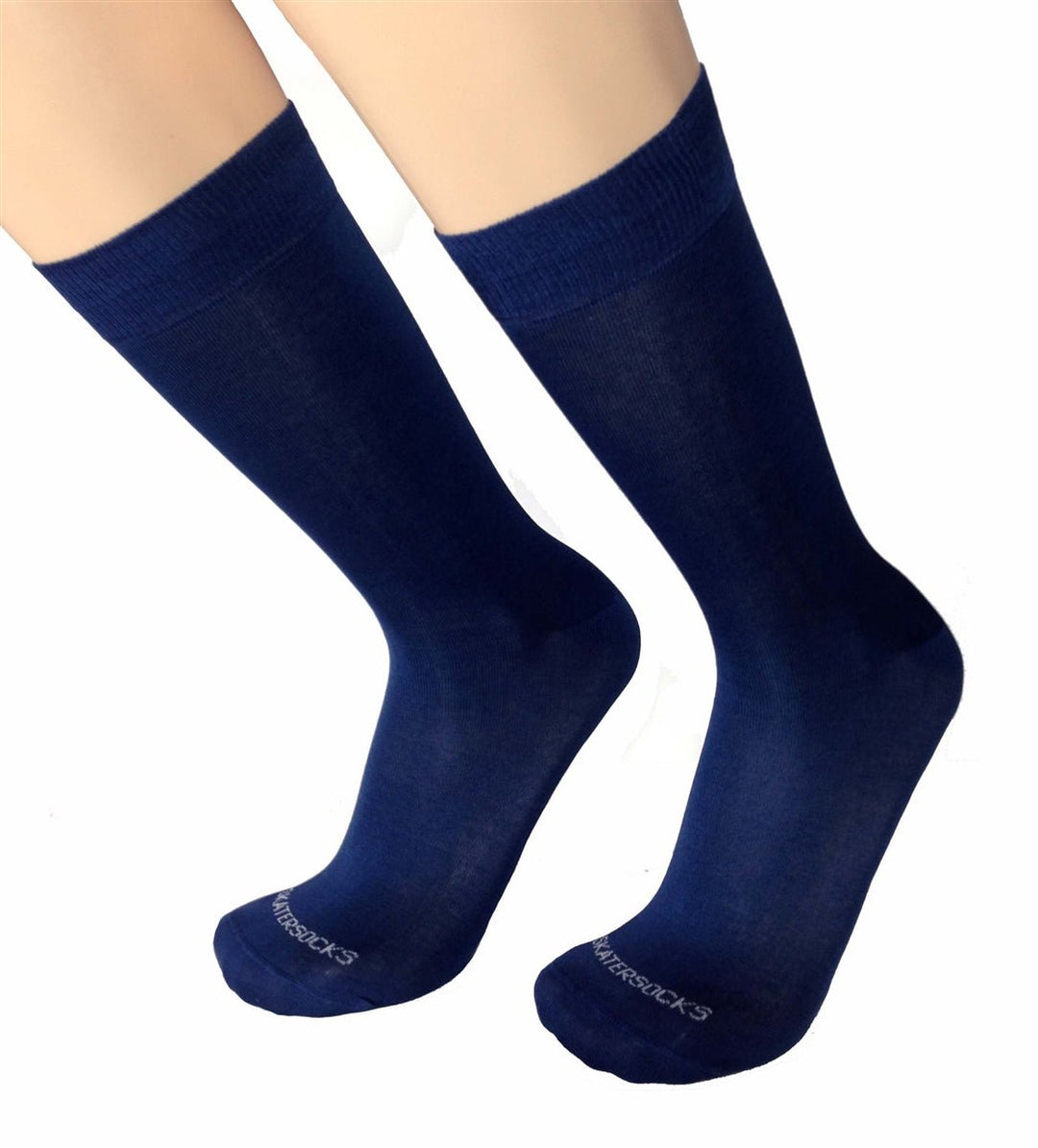 Mens Abisso Navy Blue Italian Dress Socks - SKATERSOCKS