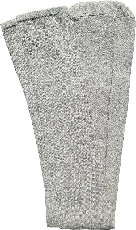 Thigh high classic plain Solid Grey tube socks - SKATERSOCKS