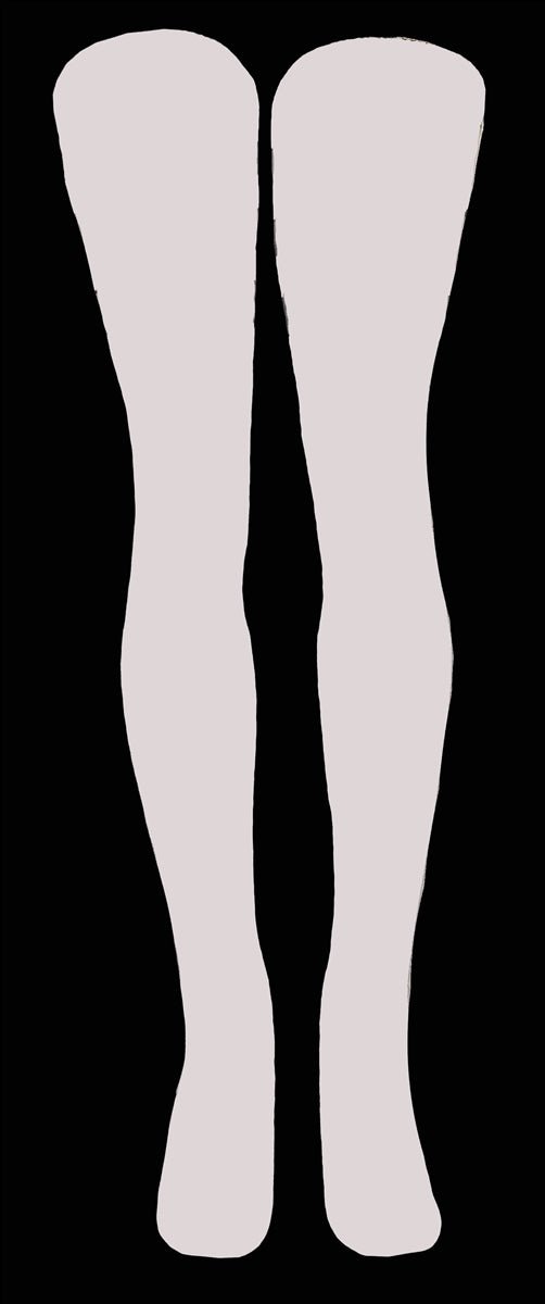 Thigh high Solid White tube socks - SKATERSOCKS